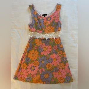 Groovy 70’s Disco Floral Dress